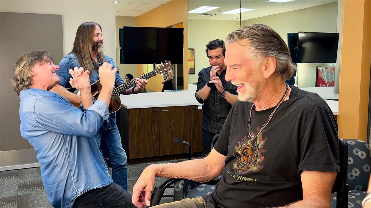 A group of muscians jamming